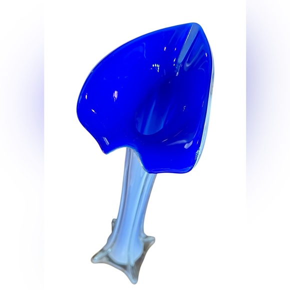 1960s Murano Jack in the Pulpit "Calla Lily" Glass Vase - Picture 6 of 10